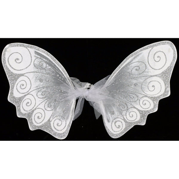 white wedding flower girl Fairy Wings child size handmade 