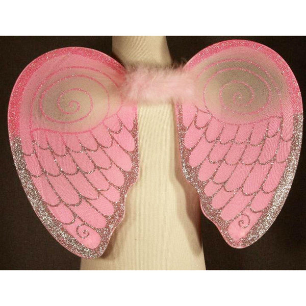 Angel Wings  Pink Silver Glitter angle wing