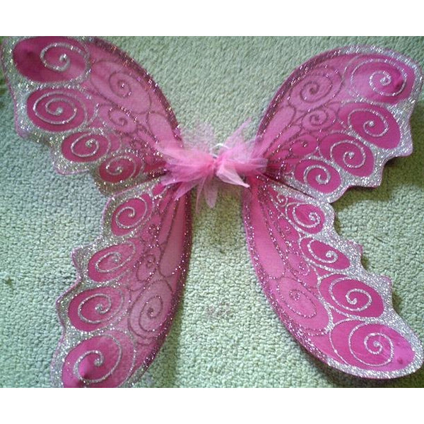 Adult Size Large Fairy Wings Hot pink Silver Custom handmade  fairy factory