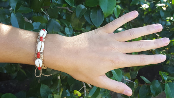 Moana Natural shell island style fashion Cowrie bracelet wristband