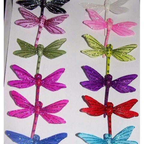 Dragonfly decoration  on florist wire