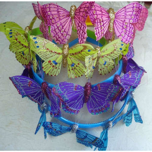 Butterfly headband assorted colours handmade