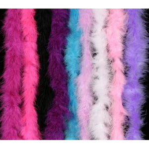 Feather Boa Marabou assorted colors white red black blue purple pink hot pink soft 