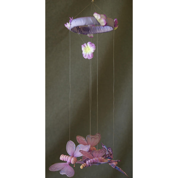 Butterfly Mobile Hanging Decoration Lavender, Light Purple Lilac