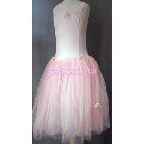 Romantic Ballerina Ballet Skirt Matching stretch lycra leotard Soft Pink