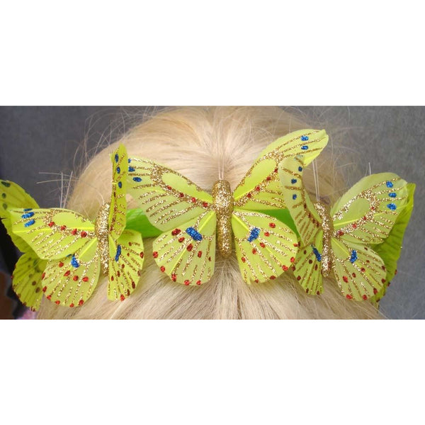 Butterfly Lime Green garland headband handmade costume