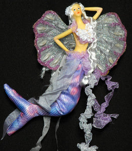 LILAC Mermaid Tail Doll Clam Shell Wing