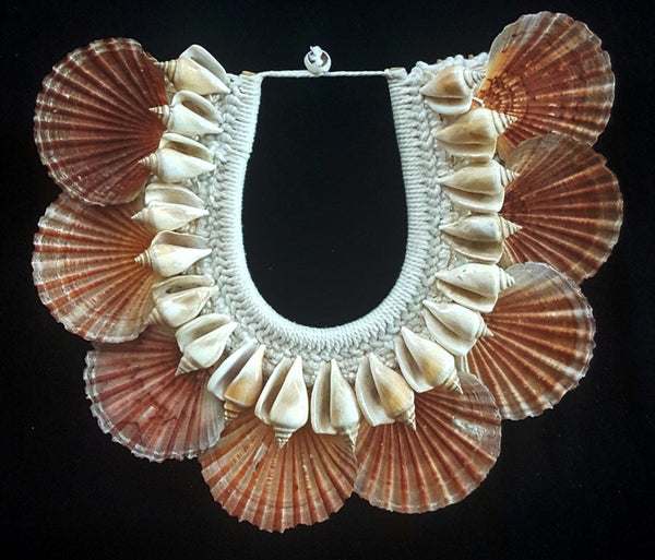 King Neptune Tribal Mermaid shell necklace