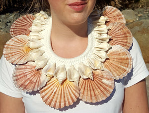 King Neptune Tribal Mermaid shell necklace
