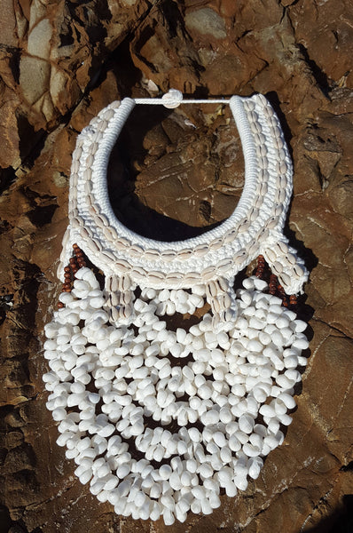 Mermaid Shell Ocean tribal bib Necklace